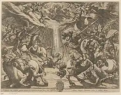 Обращение Павла. Офорт