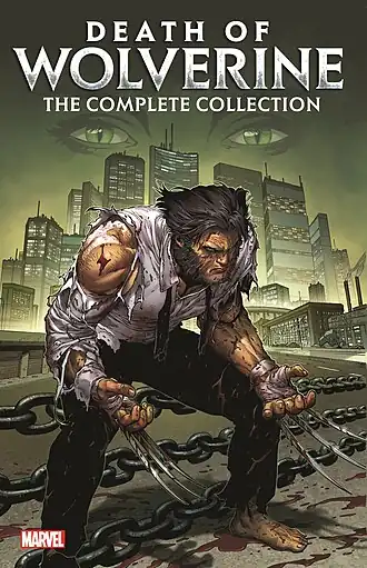 Обложка Death of Wolverine #1 (ноябрь 2014).Художник — Джастин Понсор.