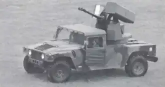 «Дифендер-2» в готовности к обстрелу целей. Экипаж наблюдает воздушную обстановку (1985)