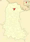 Расположение муниципалитета на карте провинции