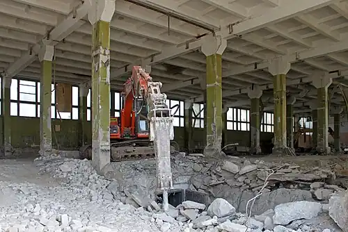 Снос цеха обмотки, 2017 год