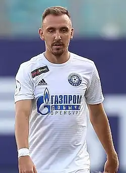 Попович в составе «Оренбурга» в 2018 г.