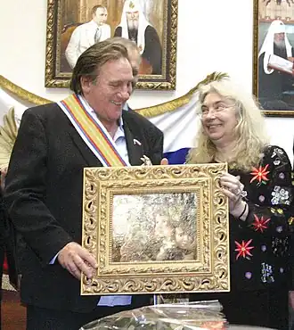 Елена Николаевна Флёрова и актёр Жерар Депардьё