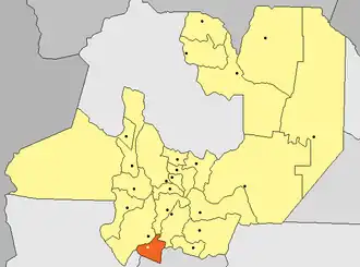 Департамент Кафайяте на карте