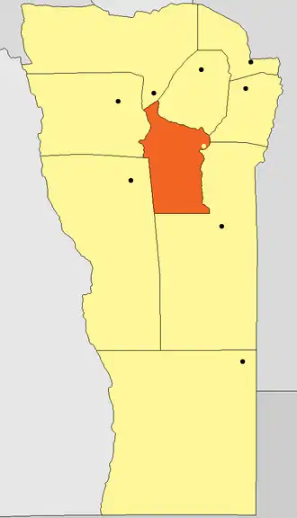 Департамент  Коронель-Принглес на карте
