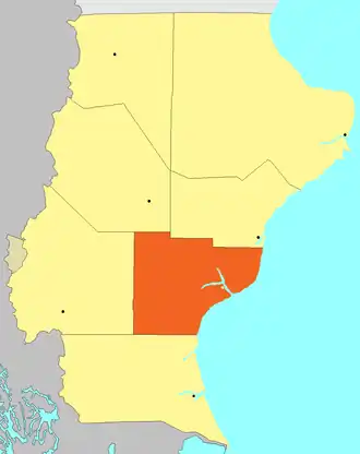 Департамент  Корпен-Айке на карте