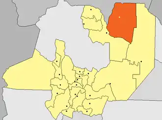 Департамент Хенераль-Сан-Мартин на карте