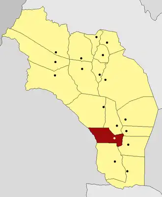 Департамент  Хенераль-Хуан-Факундо-Кирога на карте