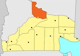 Департамент Хенераль-Рока на карте