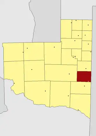 Департамент  Гуатраче на карте