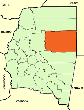 Департамент  Морено на карте