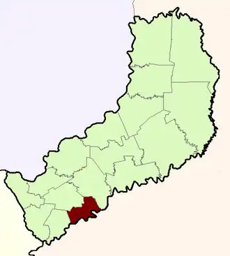 Департамент  Сан-Хавьер на карте