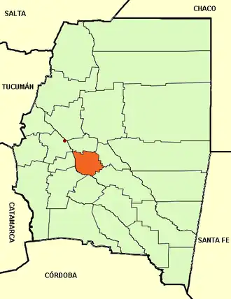 Департамент  Сан-Мартин на карте