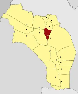 Департамент  Санагаста на карте