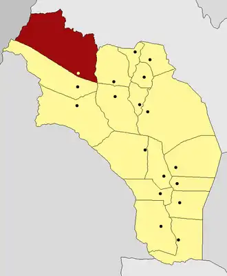 Департамент  Винчина на карте