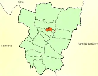 Департамент Йерба-Буэна на карте