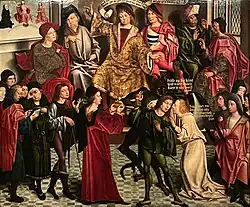 Автопортрет художника среди членов городского суда Везеля