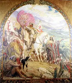 «Открытие Чили» конкистадором Диего де Альмагро.