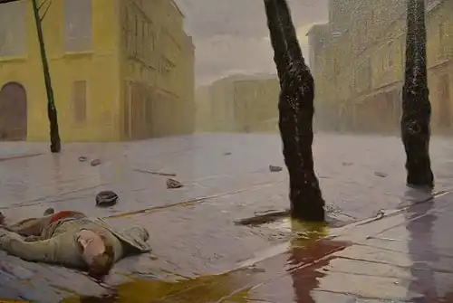 После боя, 1904, Музей изящных искусств Валенсии.