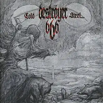 Обложка альбома Deströyer 666 «Cold Steel… for an Iron Age» (2002)