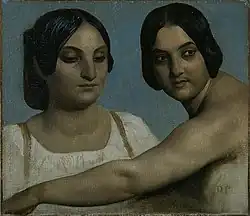 Две итальянки. Около 1840, музей Гренобля, Гренобль.