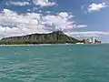 Вид на Дайамонд-Хед с Вайкики.