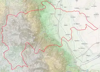 Топографическая карта общины
