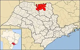 Расположение епархии Барретуса