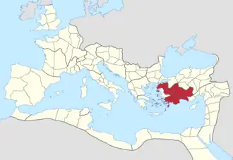 Диоцез Азия на карте