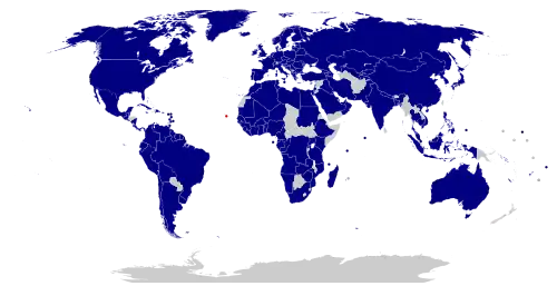 Страны, с которыми Кабо-Верде имеет дипломатические отношения.