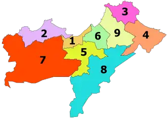 Оран на карте