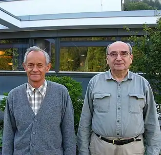 Б. С. Митягин (справа) в 2010