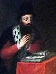 Анонимный портрет Хуана Тельеса Хирона в алтаре часовни старого университета Осуны, основателем которого он был.