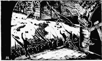 Восстание. Ксилогравюра к стихотворению Э. Верхарна. 1923 г.