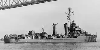 эсминец USS Davison (DD-618) типа «Гливс»