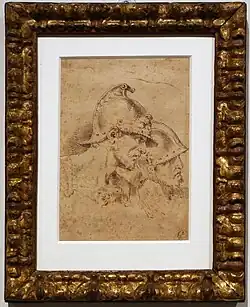 Две головы солдат. 1720—1750. Бумага, перо, тушь. Епархиальный музей, Милан