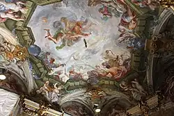 Аллегория зимы (в сотрудничестве с Н. Вивиано). Фреска. Музеи Страда Нуова, Палаццо Россо, Генуя