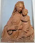 Донателло (мастерская ?). Мадонна с Младенцем. 1400—1425. Терракота