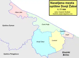 Община Дони-Жабар на карте