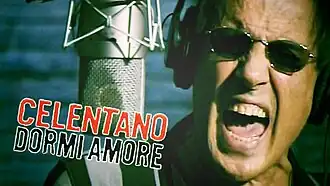 Обложка сингла Адриано Челентано «Dormi amore» (2008)