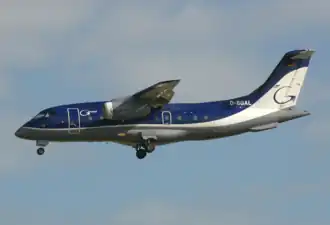 Dornier 328 в аэропорту Брюсселя в 2002 году
