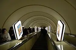 Нижний эскалаторный наклон