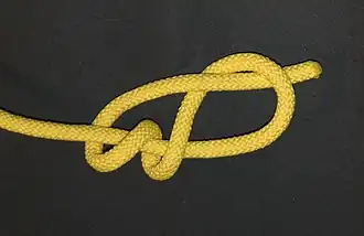 Стивидорный узелПрофессиональный У. однопрядный стопорный У. на конце троса чтобы трос не распускался.