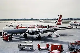 Douglas C-54-DO компании Capital Airlines (Pennsylvania-Central Airlines после переименования)
