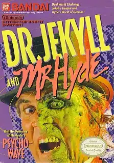 Обложка североамериканской версии игры  Dr. Jekyll and Mr. Hyde