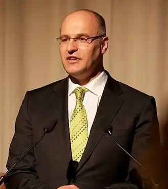 Обер-бургомистр Курт Грибль, 2010 г., на приёме новых граждан