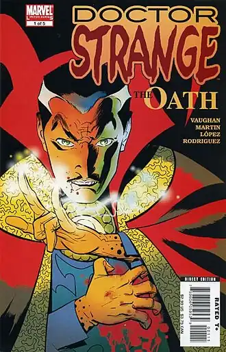 Обложка «Doctor Strange: The Oath» #1 (Декабрь, 2006)Художник Маркос Мартин