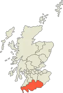 Дамфрис-энд-Галловей на карте