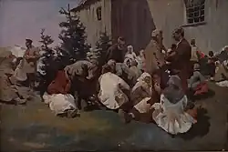 Иван Творожников. «У пересыльной тюрьмы», до 1919 г.