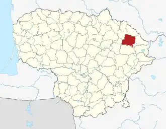 Дусетский район на карте